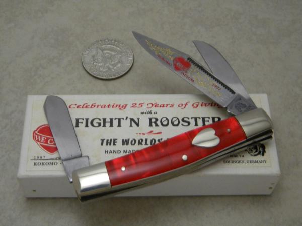 Frank Buster & Son Fight'n Rooster Germany 1 of 200 We Care Kokomo IN Stockman Knife NIB Frank Buster & Son Fight'n Rooster Germany 1 of 200 We Care Kokomo IN Stockman Knife NIB
