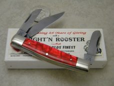 Frank Buster & Son Fight'n Rooster Germany 1 of 200 We Care Kokomo IN Stockman Knife NIB