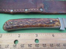 Remington Dupont Brown Bone Handle Fixed Blade  Pattern # RH4