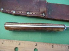 Remington Dupont Brown Bone Handle Fixed Blade  Pattern # RH4