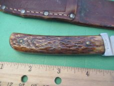 Remington Dupont Brown Bone Handle Fixed Blade  Pattern # RH4