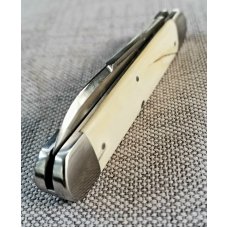 Kroo Custom Warthog Tusk Ivory Equal End Indian River Knife NEWW slip 362quot closed
