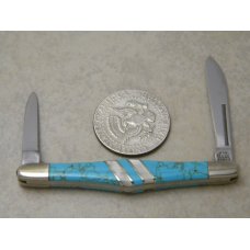 Case XX USA 8 Dot EX2156 SS Exotic Turquois Tuxedo Knife in Box