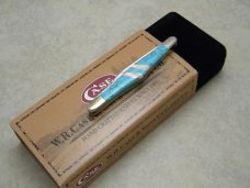 Case XX USA 8 Dot EX2156 SS Exotic Turquois Tuxedo Knife in Box