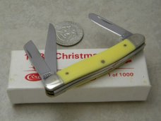 Case XX USA 1986 Yellow 3318 SS 1 of 1000 Stockman Christmas Knife - NIB