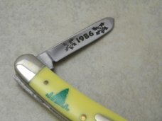 Case XX USA 1986 Yellow 3318 SS 1 of 1000 Stockman Christmas Knife - NIB