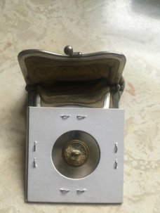 CIVIL WAR SOLDIERS CHANGE PURSE AND SMALL EAGLE UNIFORM BUTTON