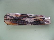 GREAT EASTERN 2007 SCOUT TRAPPER WITH BURNT STAG SCALES