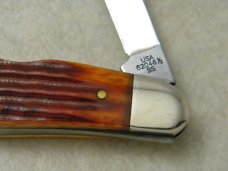 Case XX USA 2010 Orange Bone 62046 1/2 Collectors Club Humpback Half Whittler Knife in Box