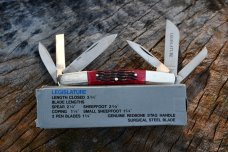 Legislature (Honest Abe) 6 blade  Redbone 3 3/4 " closed # M-1335