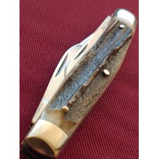 Bulldog Brand 1982 1st gen 3-34quot 3 blade Stockman 2nd release Stag BKC62 Solingen Germany