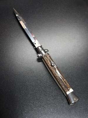 11" Stag horn Italian Stiletto. Frank Beltrame