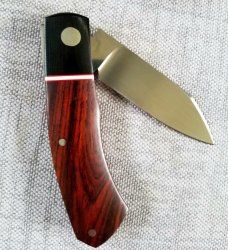 Willem Steenkamp Dino full size KNIFE,Cocobolo and Micarta,WSLIP,New,4", N690
