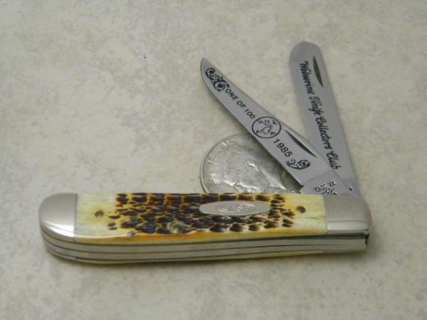 Case XX SS USA 1985 2nd Cut Stag 5207 SP SS Mini Trapper Knife - Wolverine Knife Collectors Club