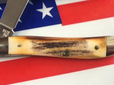 Case xx 1984 Peanut (MDL# 5120 SS) w/ Nice Stag Handles -NOS in NM Condition