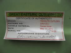 GREAT EASTERN 238212 TRAPPER PIONEER BONE