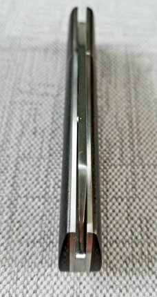Birdvis Custom  Hitchcock Knife, 5/2020 DOB,W SLIP & Coa,Black Micarta, 3 3/8",Cpm-154, 2nd one made