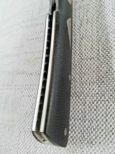 Birdvis Custom  Hitchcock Knife, 5/2020 DOB,W SLIP & Coa,Black Micarta, 3 3/8",Cpm-154, 2nd one made
