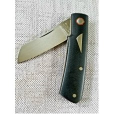 Birdvis Custom Hitchcock Knife, 5/2020 DOB,W SLIP & Coa,Black Micarta, 3 3/8",Cpm-154, 2nd one made