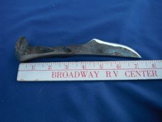Hand Forged Custom Rail Road Spike Fixed Blade knife.