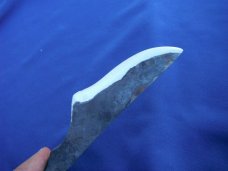 Hand Forged Custom Rail Road Spike Fixed Blade knife.