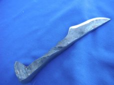 Hand Forged Custom Rail Road Spike Fixed Blade knife.