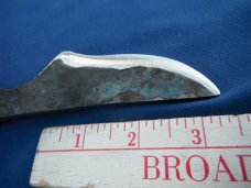Hand Forged Custom Rail Road Spike Fixed Blade knife.