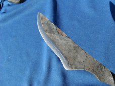 Hand Forged Custom Rail Road Spike Fixed Blade knife.