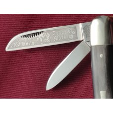 Bulldog Brand, 3-5/8" 4 blade Congress knife, Buffalo Horn, 2004, Solingen, Germany