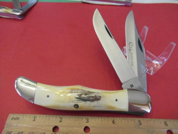 Case XX 1976 Grey Etch Stag Folding Hunter Pattern # 5265 SAB Case XX 1976 Grey Etch Stag Folding Hunter Pattern # 5265 SAB