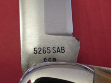 Case XX 1976 Grey Etch Stag Folding Hunter Pattern # 5265 SAB 