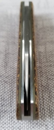 Pepe Jalomo Custom Native Knife, W/SLIP,r Coconut Shred Scales, made like micarta 3.75",Cpm-154 
