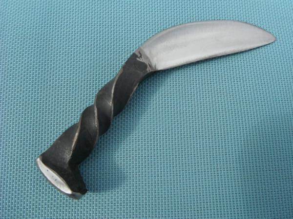Solid Strong Hand Forged Custom Rail Road Spike Fixed Blade knife. Solid Strong Hand Forged Custom Rail Road Spike Fixed Blade knife.