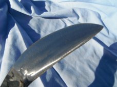 Solid Strong Hand Forged Custom Rail Road Spike Fixed Blade knife.