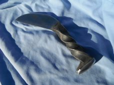Solid Strong Hand Forged Custom Rail Road Spike Fixed Blade knife.