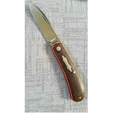 Pena Custom Mini Zulu Knife,NEW,W/SLIP, Stunning Micarta, 3.625",Cpm-154, coa & box