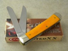 Case XX USA 2011 Persimmon Bone 6254 Shepherd Hills Collector's Club Member Trapper Knife NIB