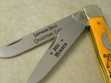 Case XX USA 2011 Persimmon Bone 6254 Shepherd Hills Collector's Club Member Trapper Knife NIB