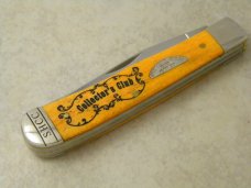 Case XX USA 2011 Persimmon Bone 6254 Shepherd Hills Collector's Club Member Trapper Knife NIB