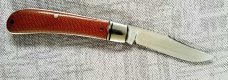 Bobby Toole Custom Lanny Clip Knife, Natural micarta, New, CPM-154 ,4" closed ,pouch only