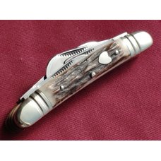 Bulldog Brand Knives, 3-7/8" 6 blade Stag Congress, Bulldog Knife Club, 1984, I'M ACCEPTING OFFERS