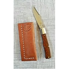 Kroo Custom Gunstock Clip Ironwood BurlNEW35quot closedN690wCOApolished