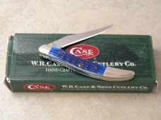 Case XX USA 2004 Blue Bone 610096 SS Tiny Texas Toothpick Knife in Box