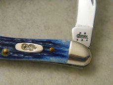 Case XX USA 2004 Blue Bone 610096 SS Tiny Texas Toothpick Knife in Box