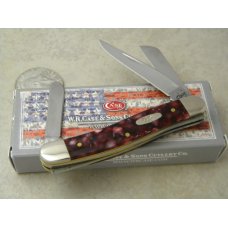 Case XX USA 2016 Cranberry 10318 SS Serpentine Stockman Knife in Box