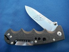 SOG EL01-CP Kilowatt Electricians Pocket Knife with Wire Stripping Multi Tool 34 Inch AUS-8 Blade