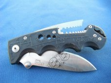 SOG EL01-CP Kilowatt Electricians Pocket Knife with Wire Stripping Multi Tool, 3.4 Inch AUS-8 Blade