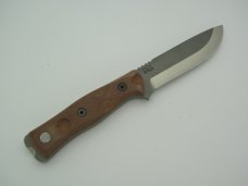 TOPS KNIVES Fieldcraft in 154cm stainless steel with tan canvas Micarta handle.