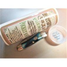 New Great Eastern Cutlery 19 Little Rattler Blue Teal Bone Northfield GEC