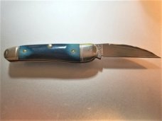 New Great Eastern Cutlery #19 Little Rattler Blue Teal Bone Northfield GEC